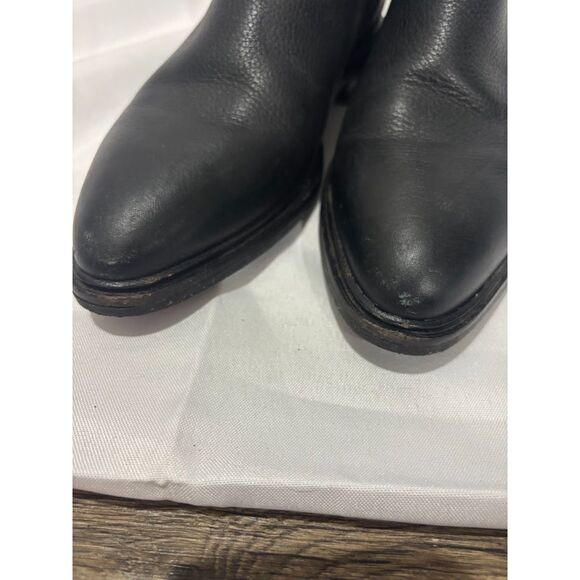 Via Spiga Women's Emelin Weatherproof Chelsea Boots Black Leather Size US 5 39 - Picture 7 of 7